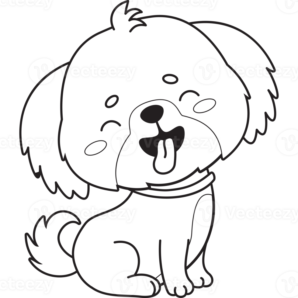 Outline Funny dog png