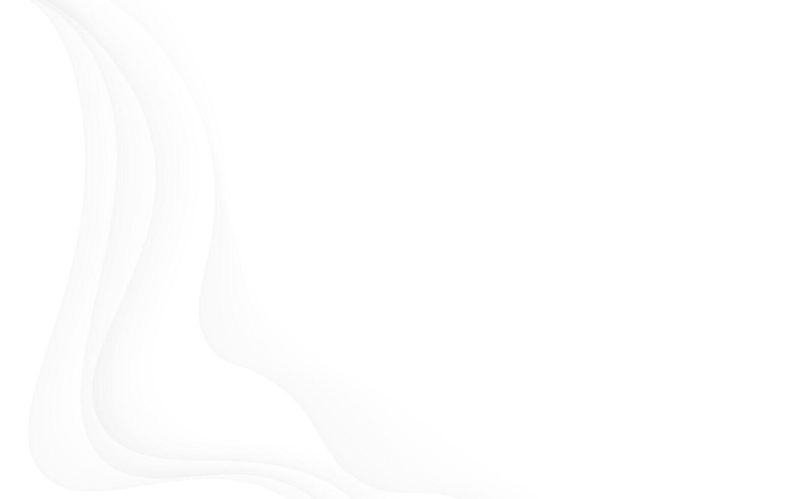 Minimalist White Background with Smooth Curves vector
