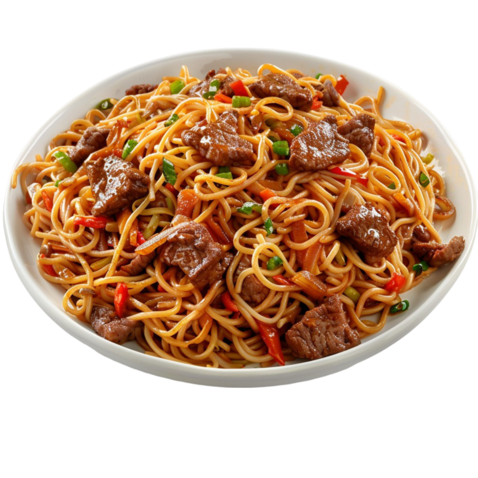Chinese food noodles transparent background. png