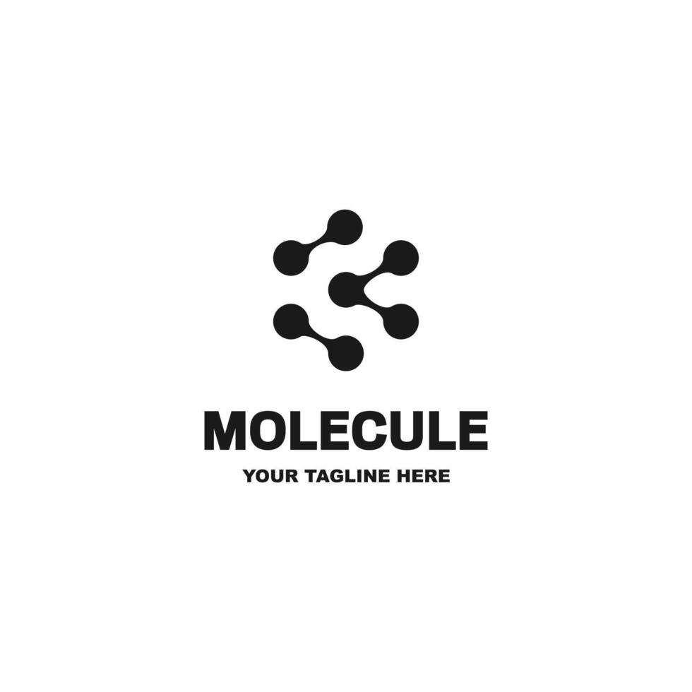 Molecule Initial Letter C Logo Design Inspiration. Technology logo in the form of atoms. Network connection icon, share symbol design. vector