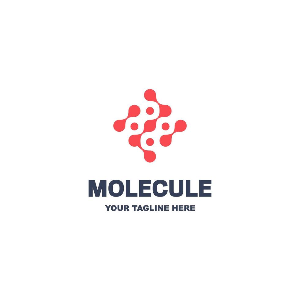 Science molecule logo design for technology. Suitable for your design need, logo, illustration, animation, etc. vector