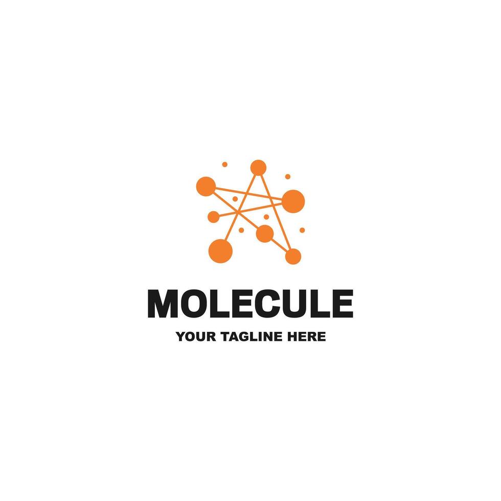 Science molecule logo design for technology. Suitable for your design need, logo, illustration, animation, etc. vector