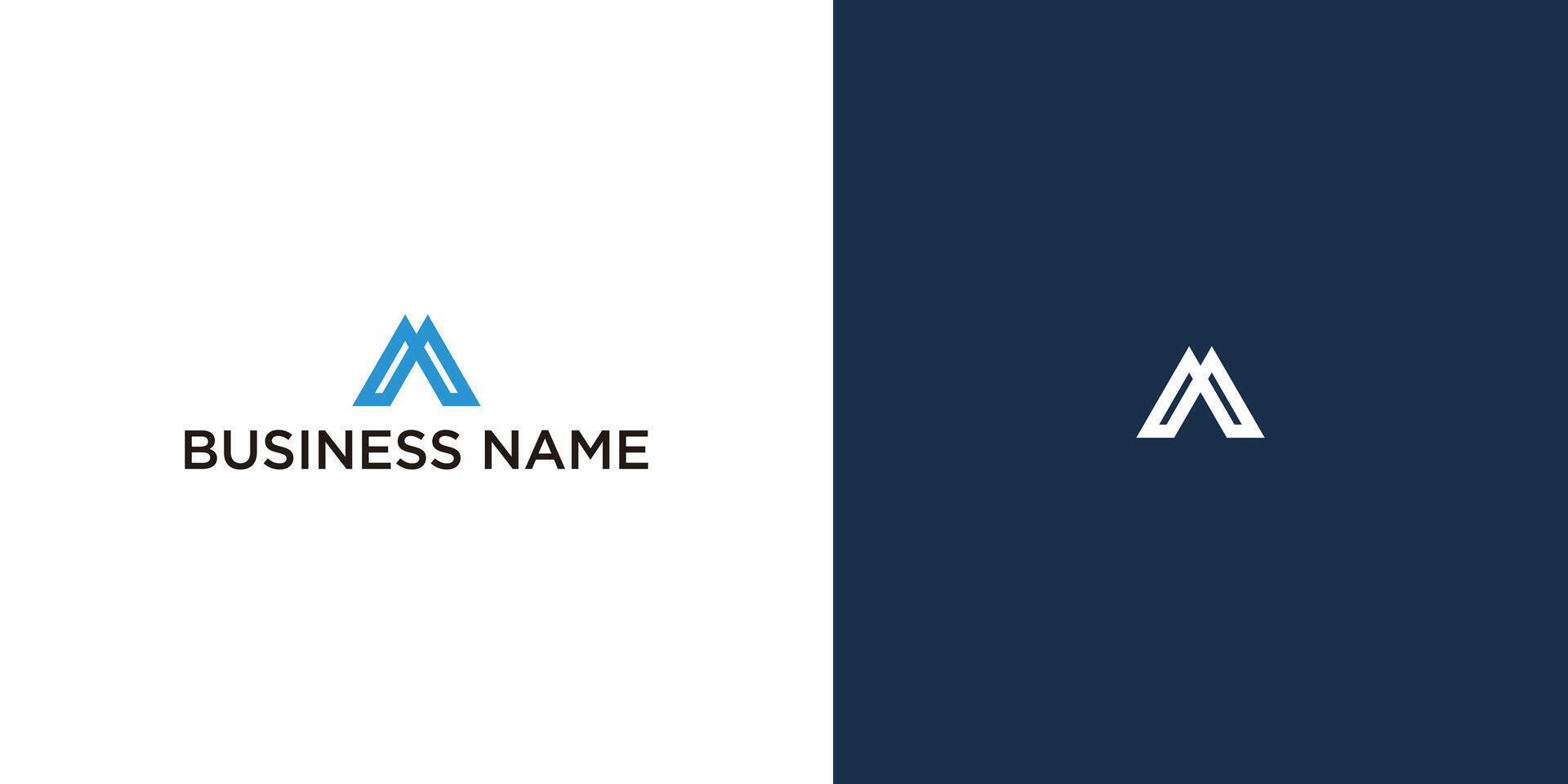 Simple and Modern MA Initial Logo vector