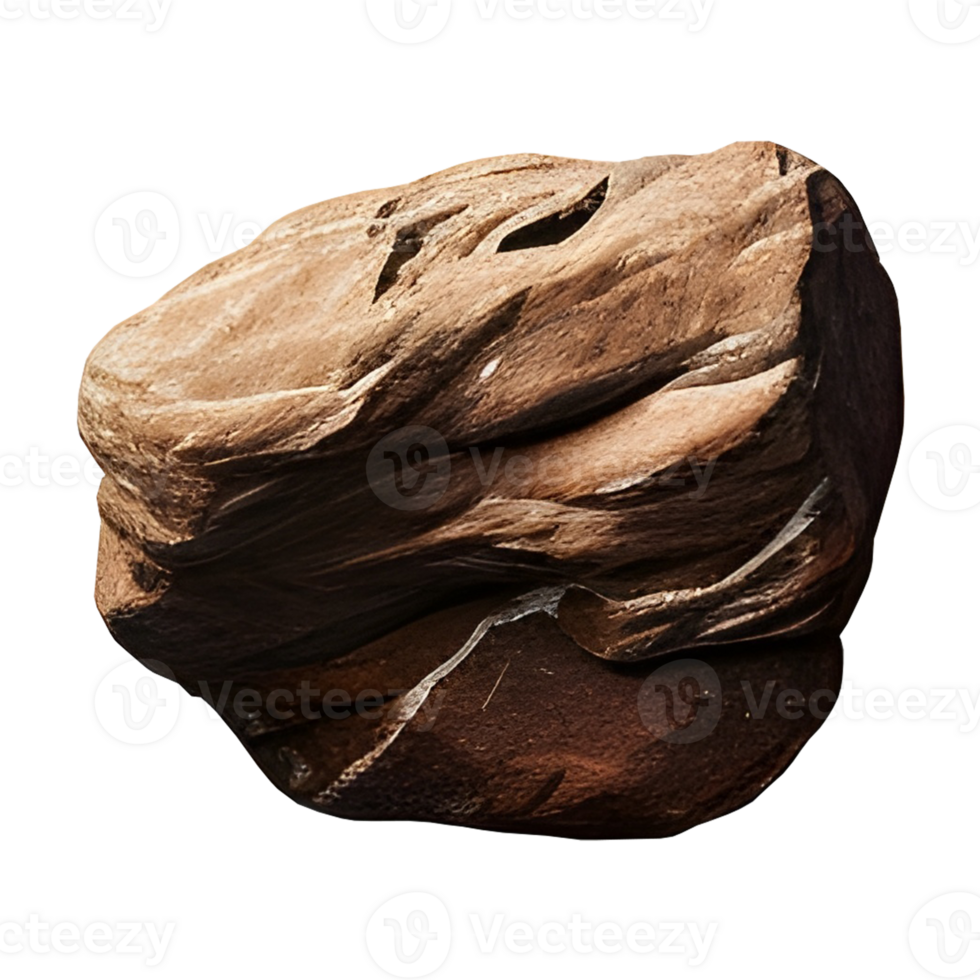 stone rock object isolated background nature texture. png