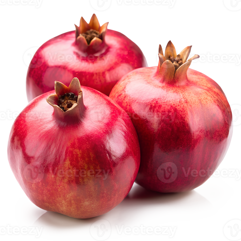 Three Fresh Pomegranates png