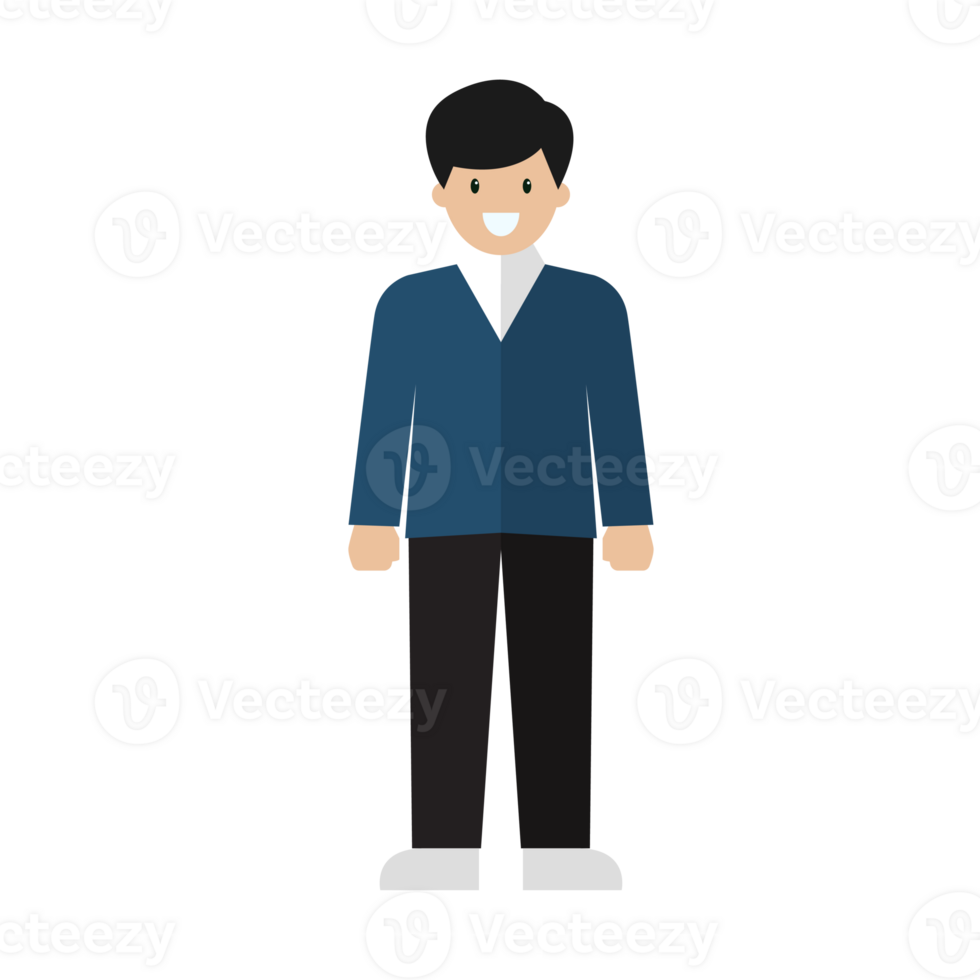 People male character in flat style png