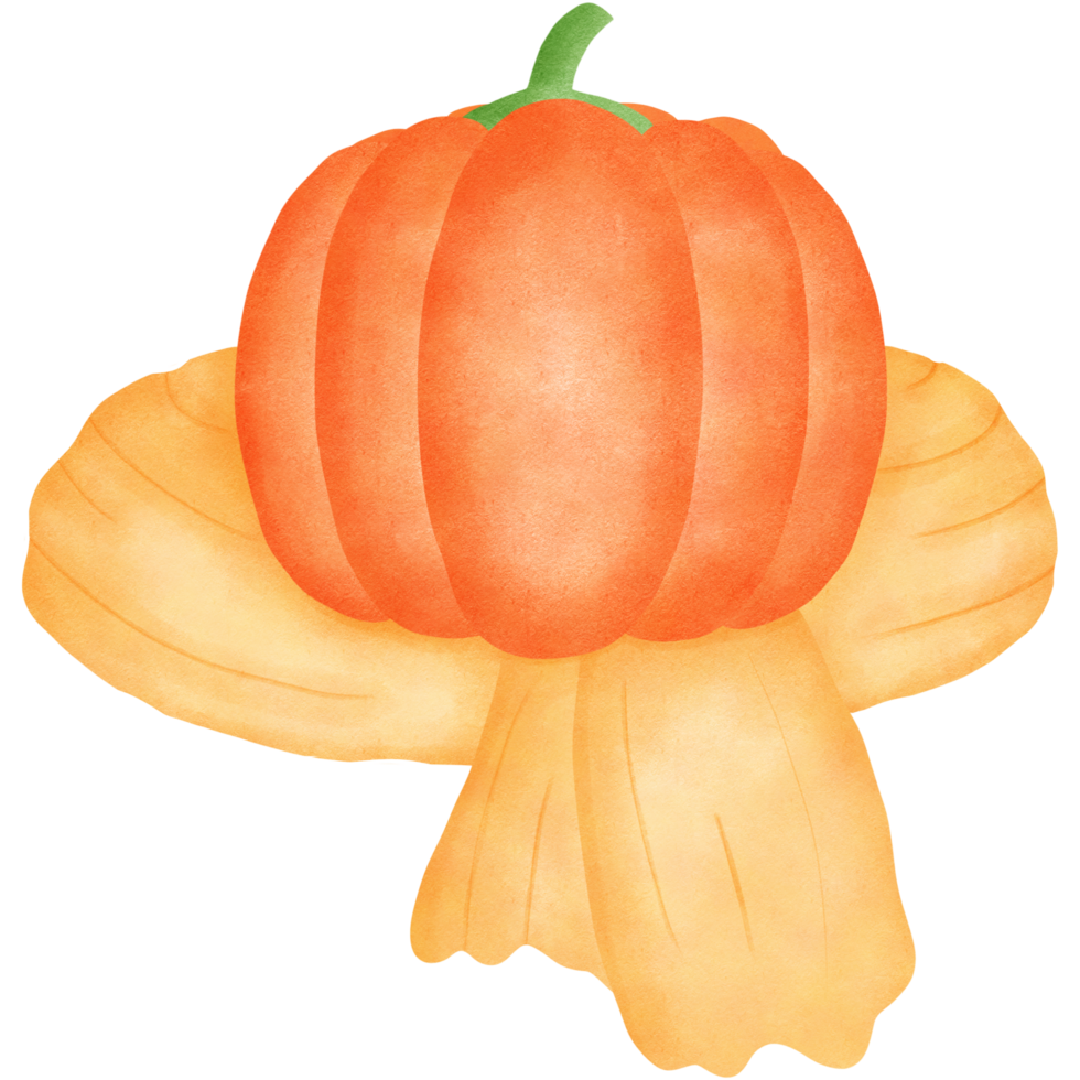 Pumpkin and scarf png