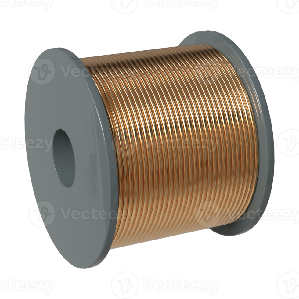 Realistic 3d wire or cable rendering for electric design, business, etc. png