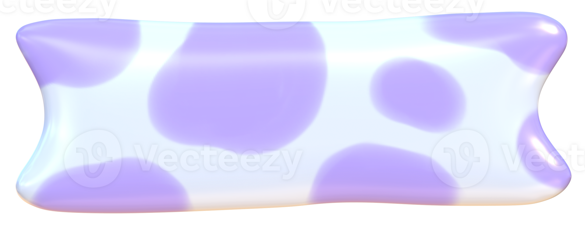 Cute 3D purple washi tape pastel stationery kawaii stickers illustration png