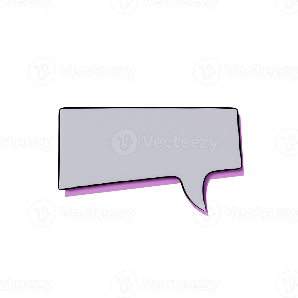 3D Chatbox Toon Icon png