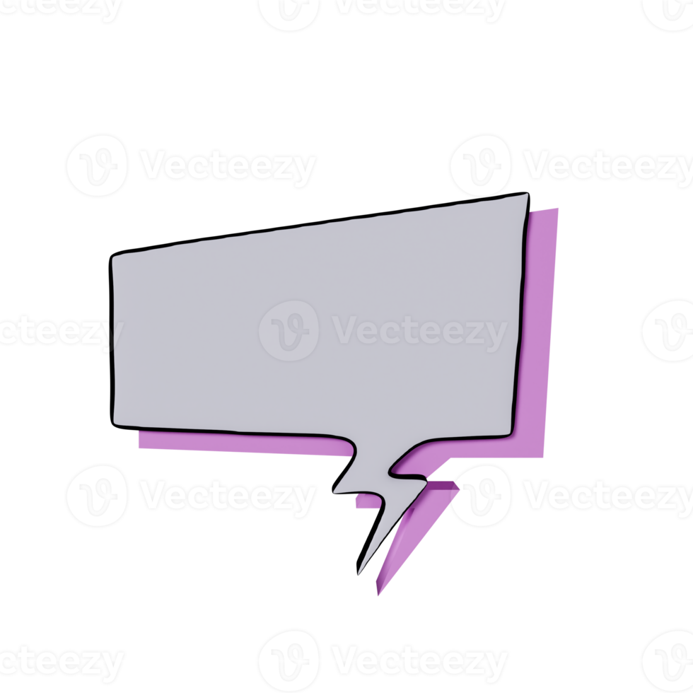 3D Chatbox Toon Icon png