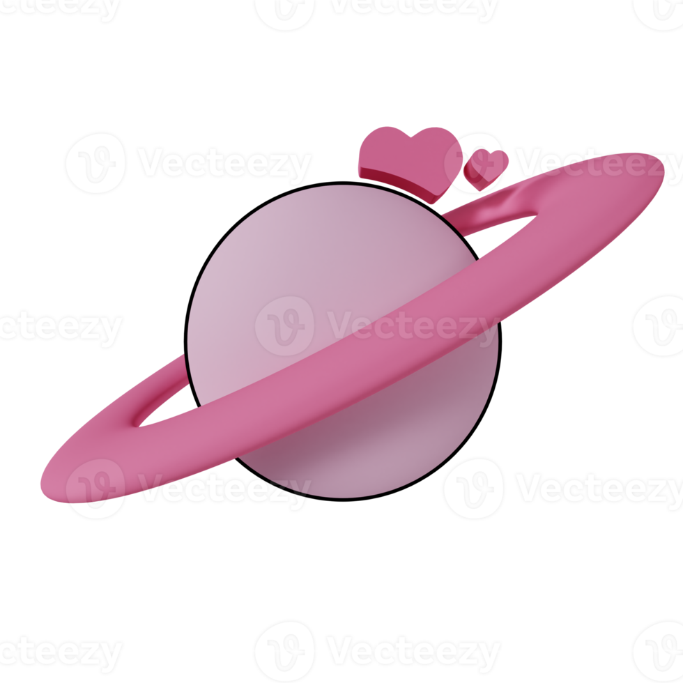 3D Pink Minimalist Icon png