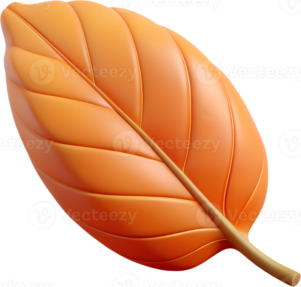 3D Cartoon Plant Leaves Set - Isolated Green Foliage for Design, Game Assets, and Illustrations. 3D Cartoon Summer Tropical Nature Icon Set - Isolated Clipart on Transparent Background png