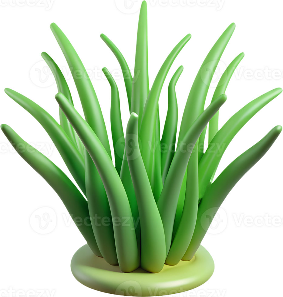 3D Cartoon Plant Leaves Set - Isolated Green Foliage for Design, Game Assets, and Illustrations. 3D Cartoon Summer Tropical Nature Icon Set - Isolated Clipart on Transparent Background png