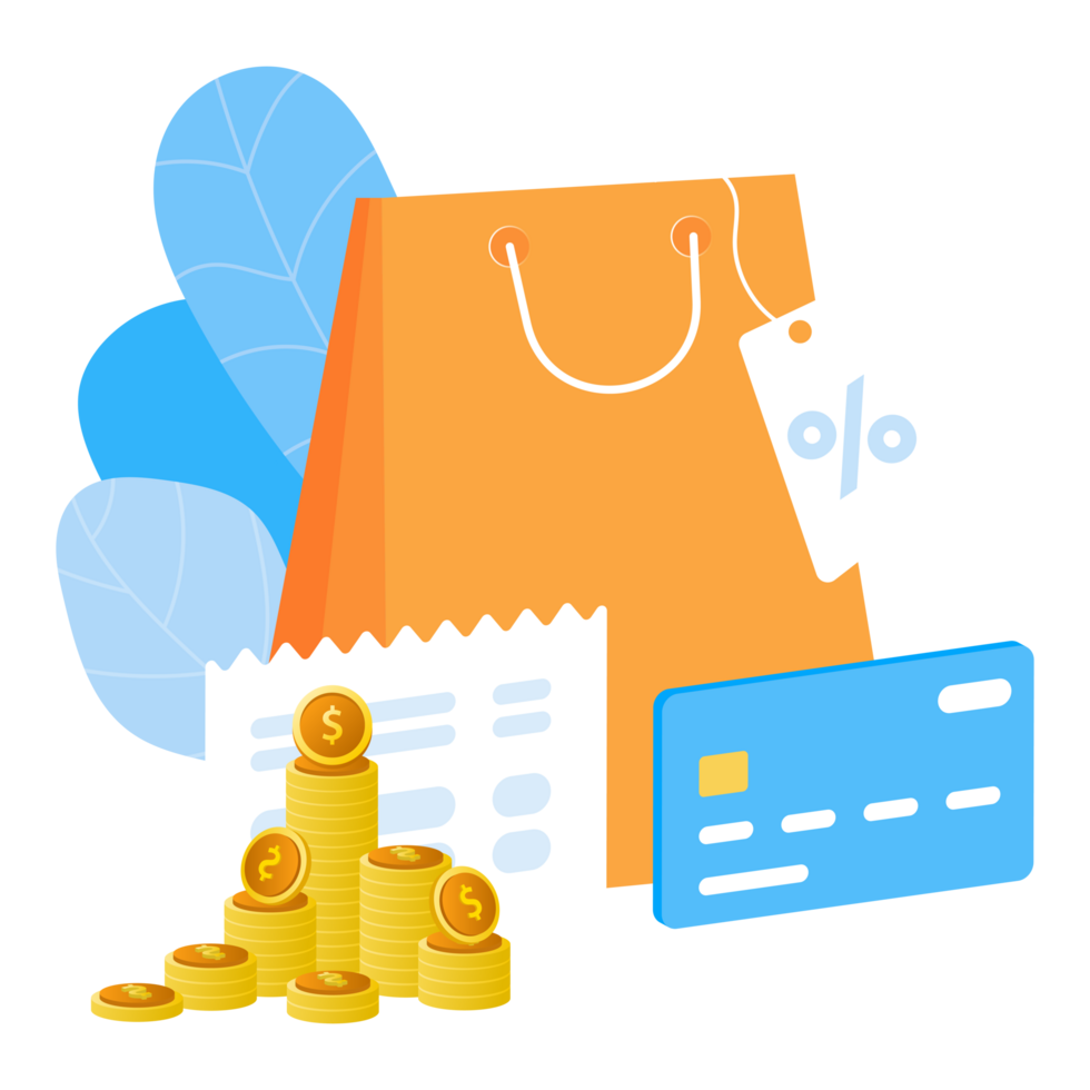 Online shopping concept, templates for online marketing and shopping. Flat design of online shopping with campaign, discount, promo, and sales png