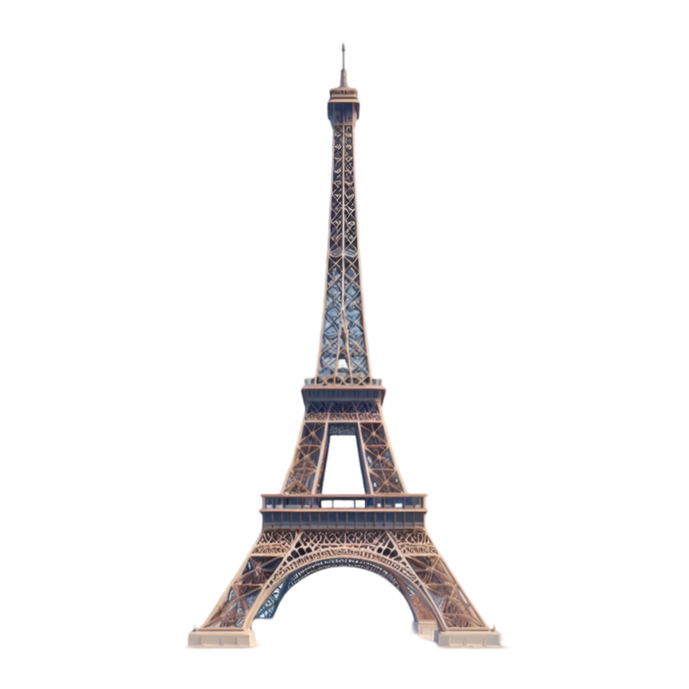 Eiffel tower, Paris, France, isolated from background png