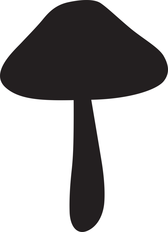Simple abstract mushroom clip art png