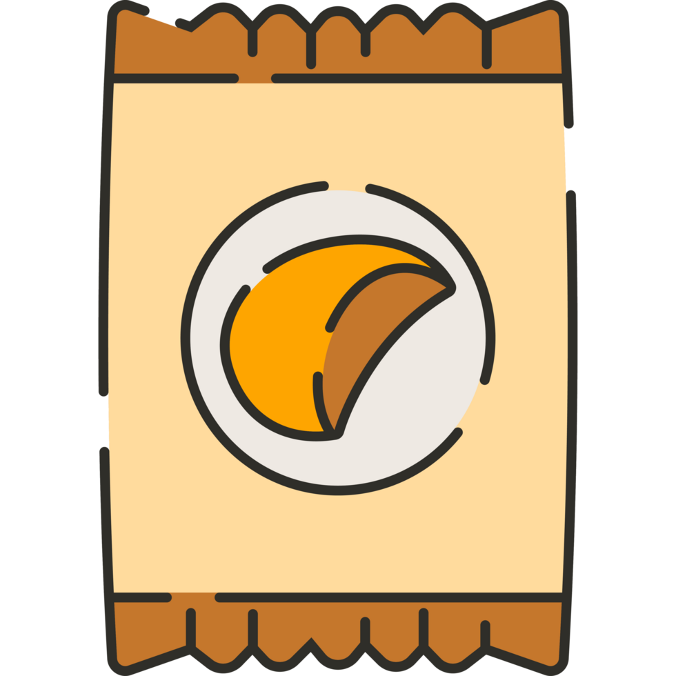 Potato Chips Flat Cartoon Style Illustration png
