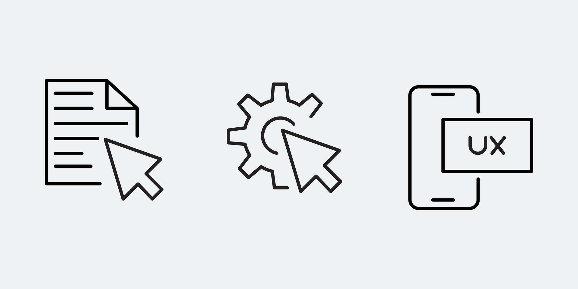 Exporset user interface icon design vector