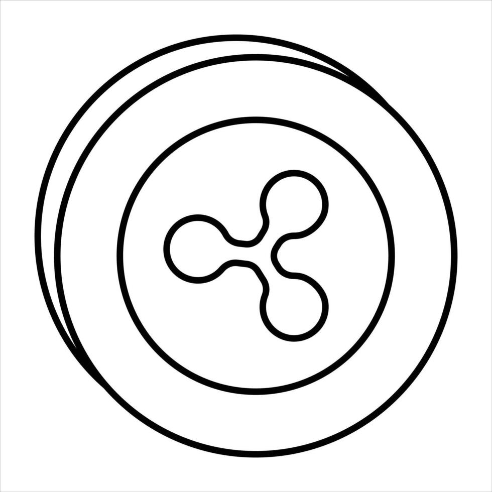 Bitcoin and Cryptocurrency Line Icons Pack vector