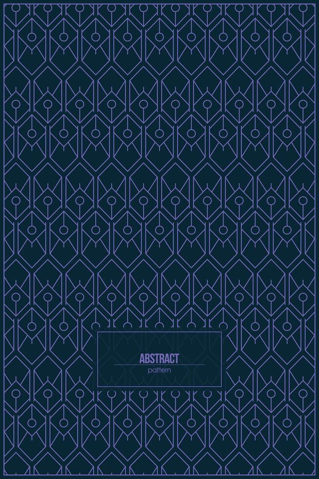 abstract pattern of unique hexagon shape with dark background vector