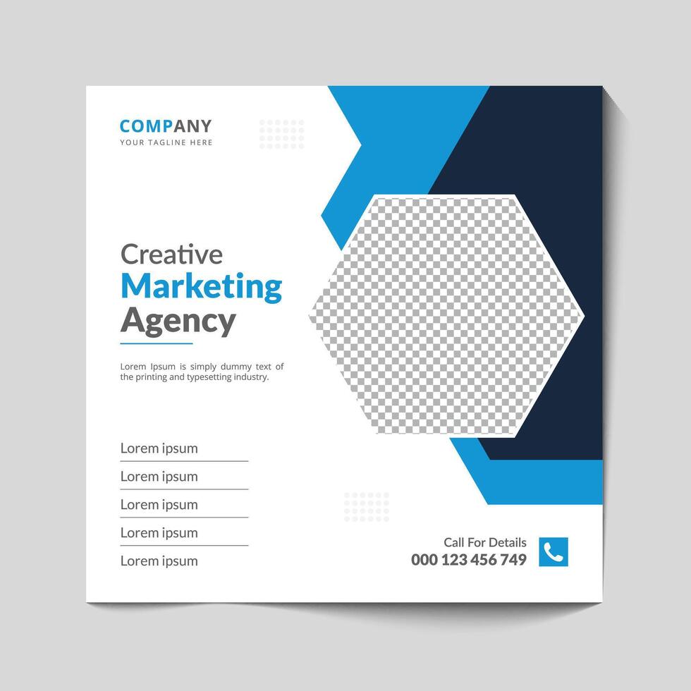 corporate social media post and web banner design template vector