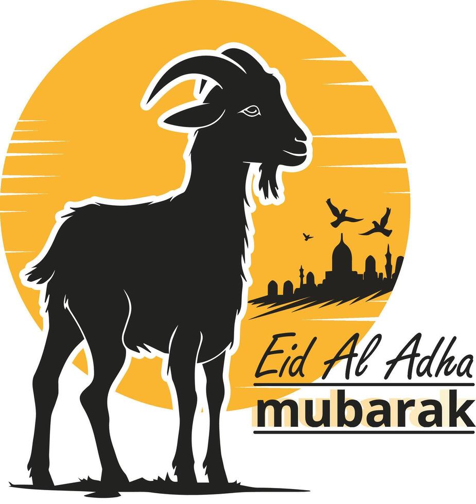 Eid Al Adha Mubarak . Creative ads for social media , banner, poster, greeting card vector