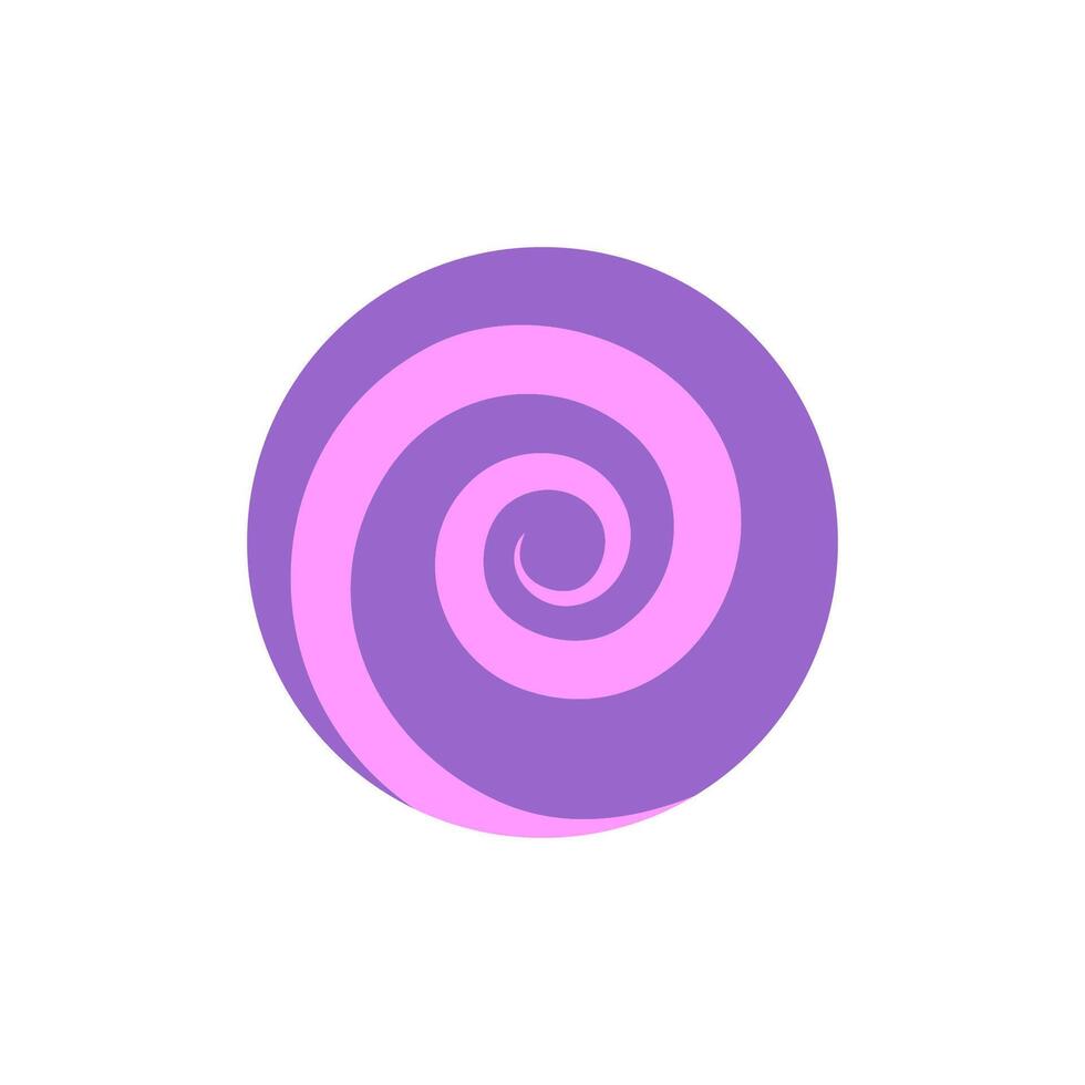 Spiral circle swirl background lollipop candy striped cartoon illustration vector