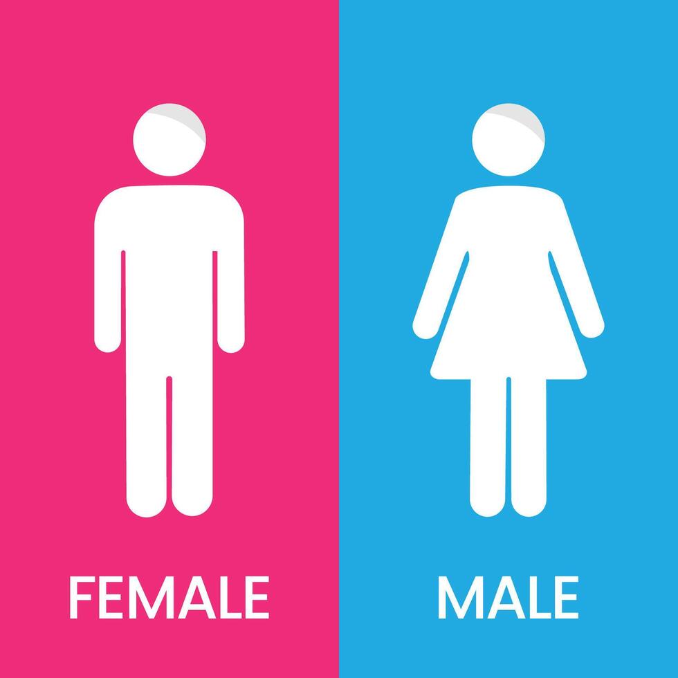 male and female symbols vector