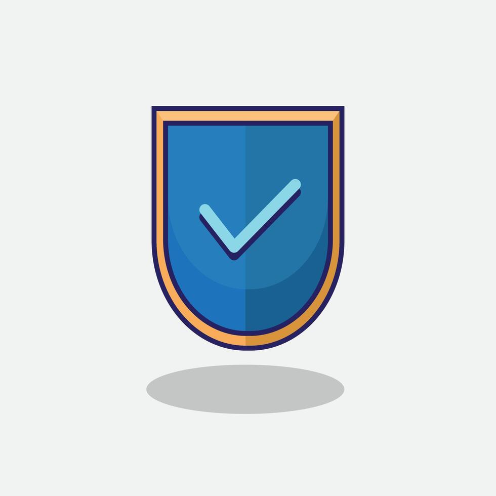 Shield Security illustration. design Shield Finance. Shield Security Guarantee design illustration and icon for website, digital and print vector