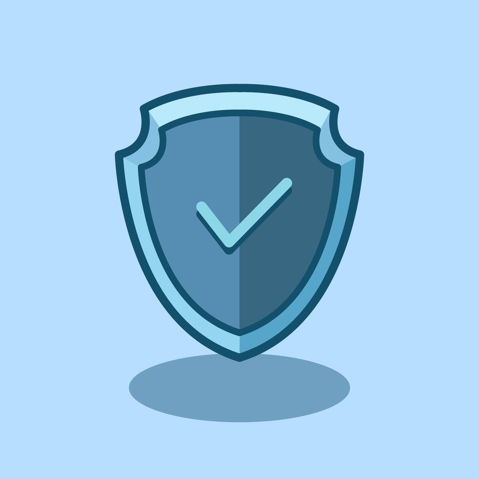 Shield Security illustration. design Shield Finance. Shield Security Guarantee design illustration and icon for website, digital and print vector
