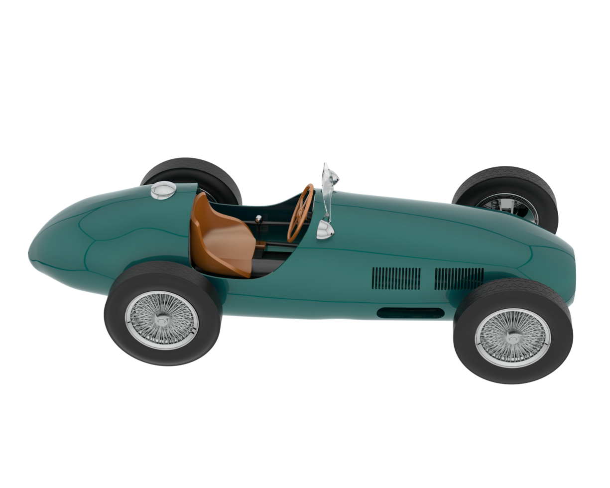 Classic race car isolated on background. 3d rendering - illustration png