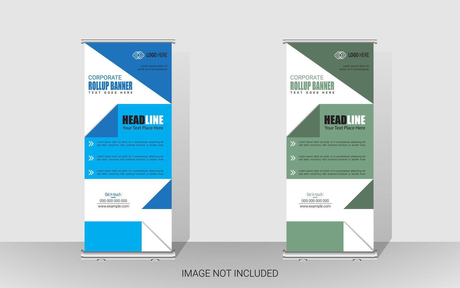 Minimal Creative Professional Business Rollup Banner Template Design vector