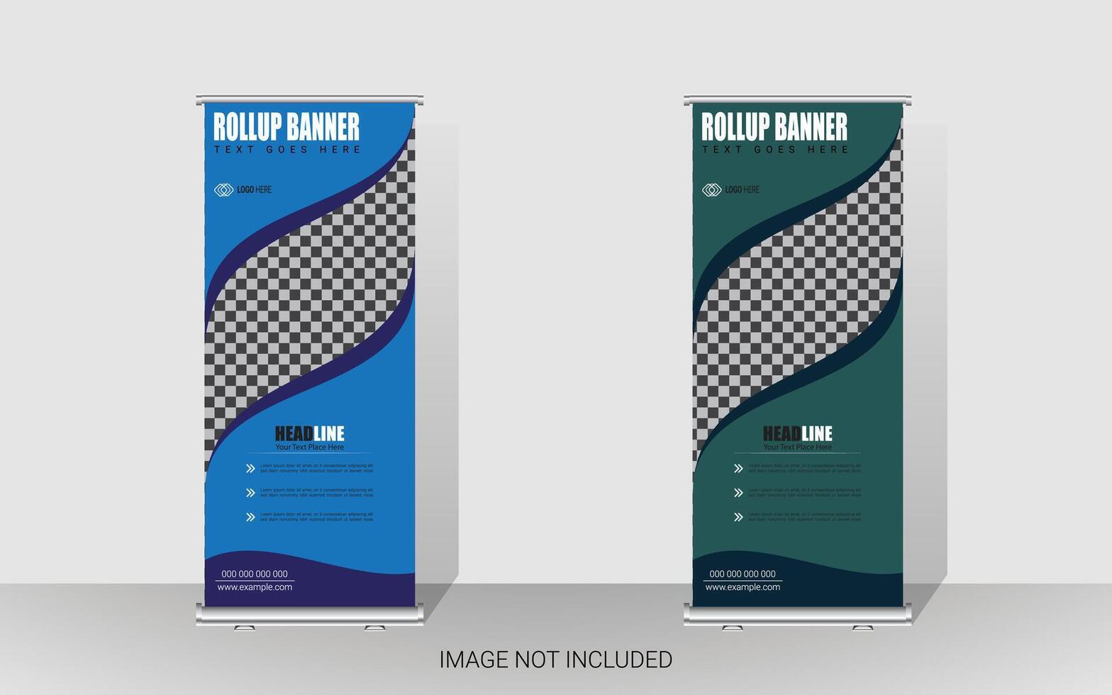 Minimal Creative Professional Business Rollup Banner Template Design vector