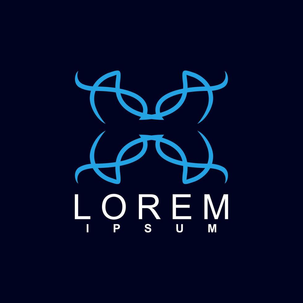 abstract logo design. unique and characterful, geometric abstract logo vector