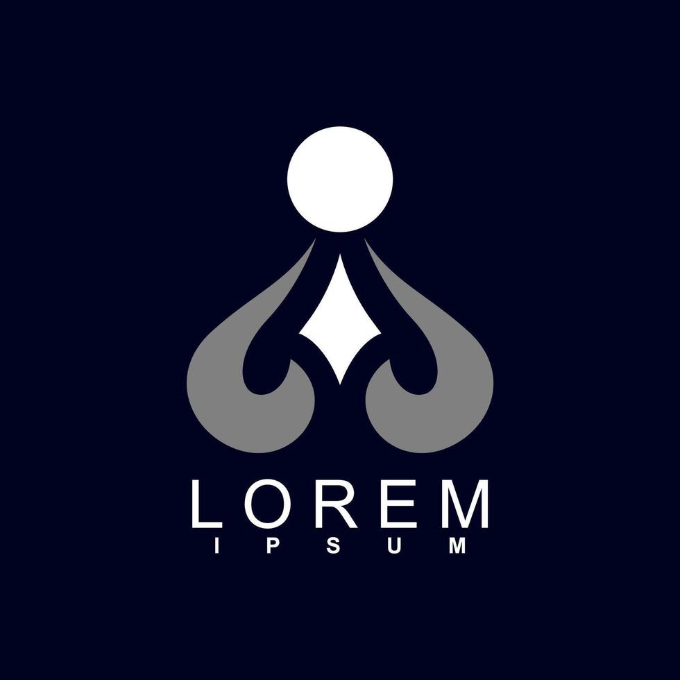 abstract logo design. unique and characterful, geometric abstract logo vector