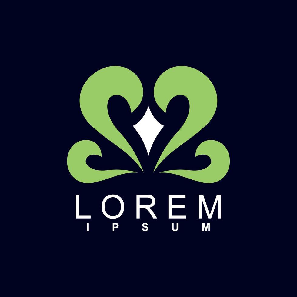abstract logo design. unique and characterful, geometric abstract logo vector