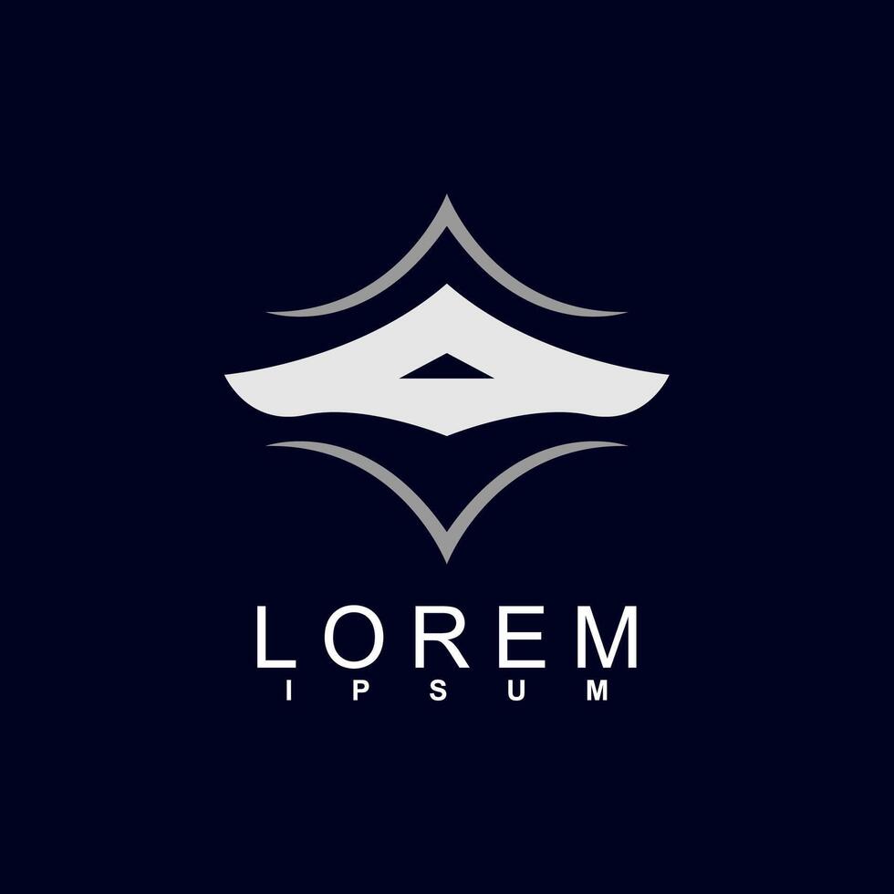abstract logo design. unique and characterful, geometric abstract logo, modern and cute logo concept vector