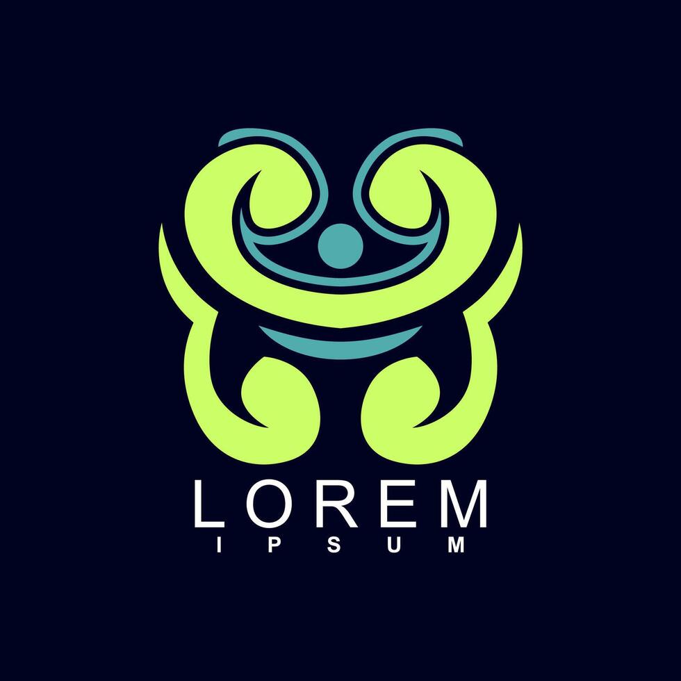 abstract logo design. unique and characterful, geometric abstract logo vector