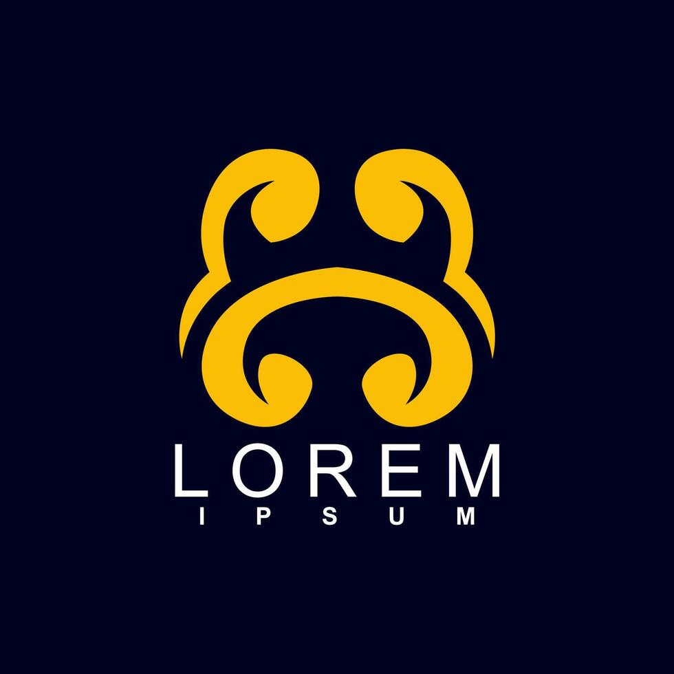abstract logo design. unique and characterful, geometric abstract logo vector