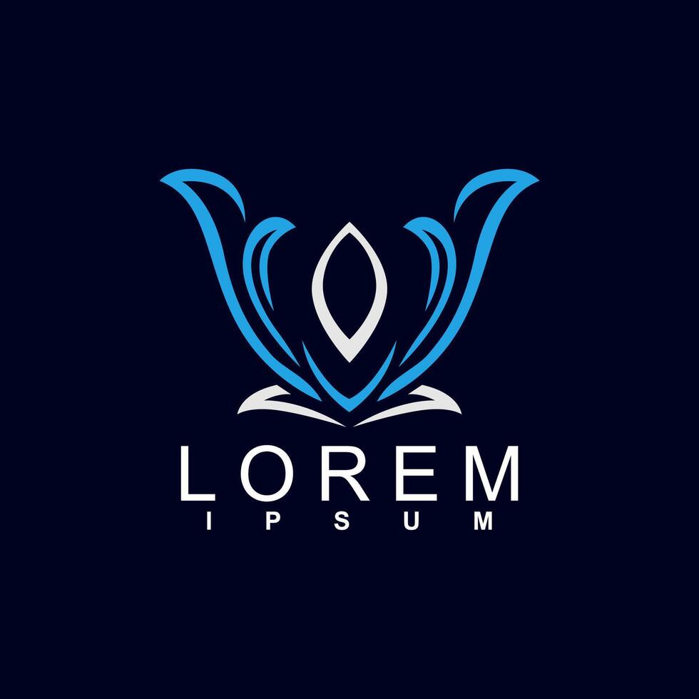 abstract logo design. unique and characterful, geometric abstract logo, modern and cute logo concept vector