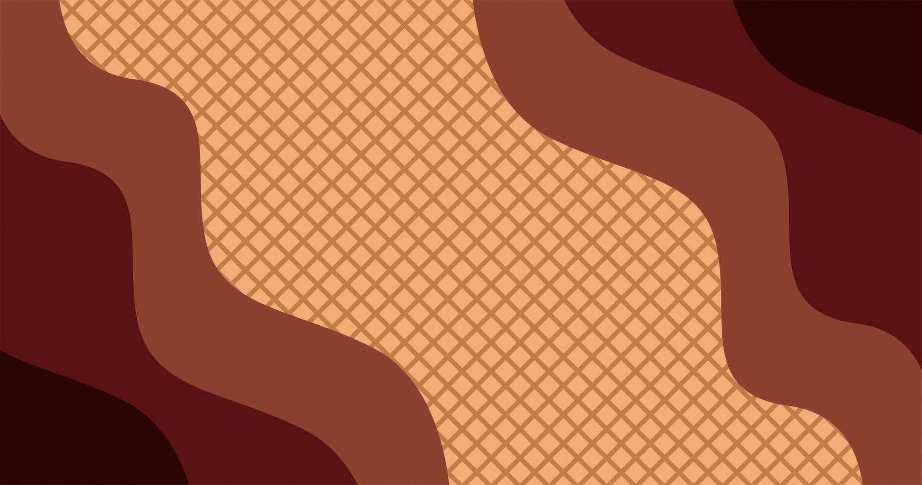 abstract chocolate background, wafer background texture, sweet concept for your design background vector