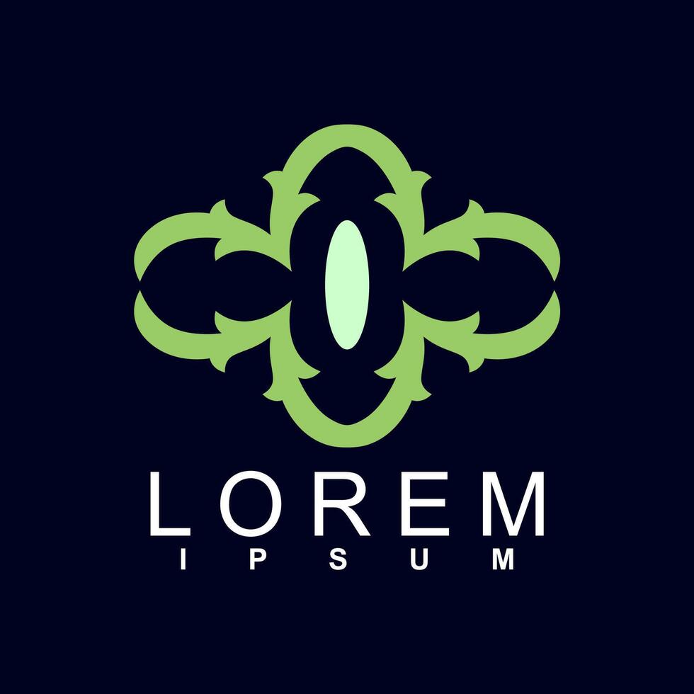 abstract logo design. unique and characterful, geometric abstract logo, modern and cute logo concept vector