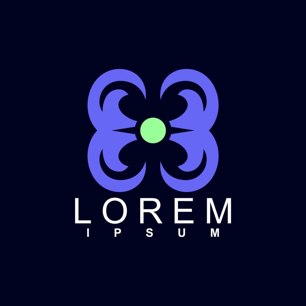abstract logo design. unique and characterful, geometric abstract logo vector