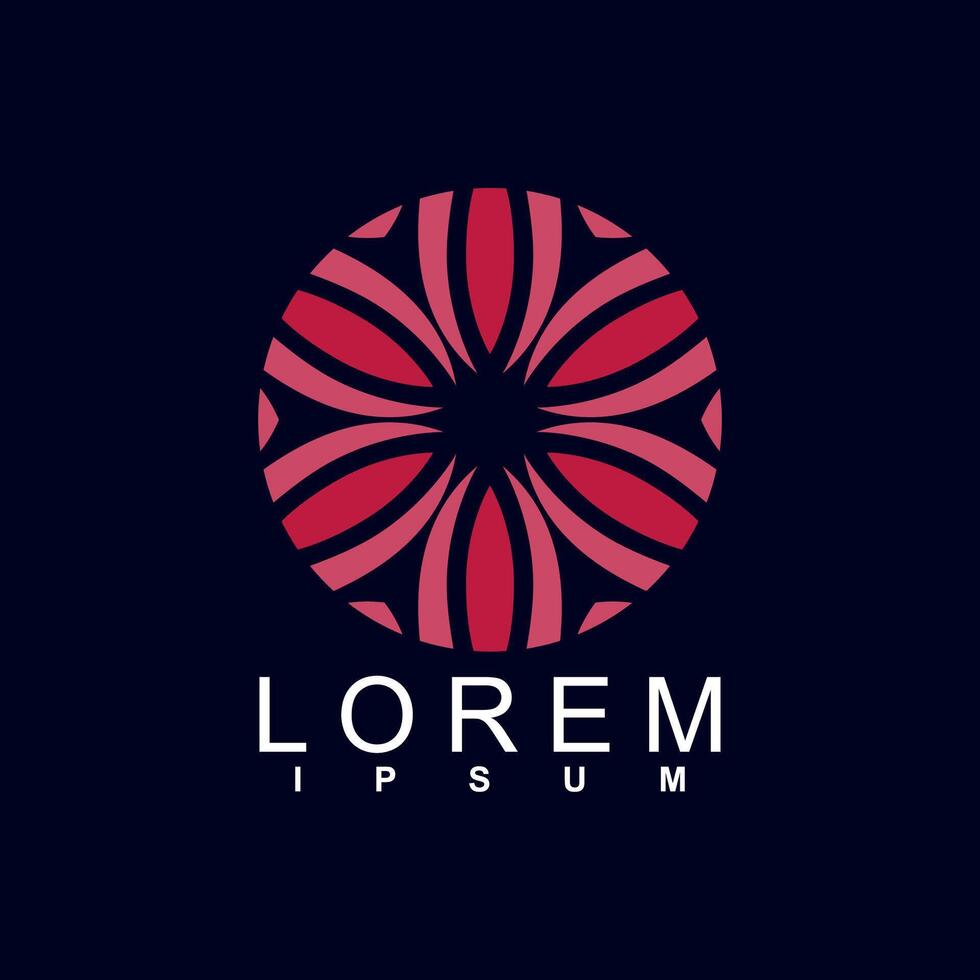 abstract logo design. unique and characterful, geometric abstract logo, modern and cute logo concept vector
