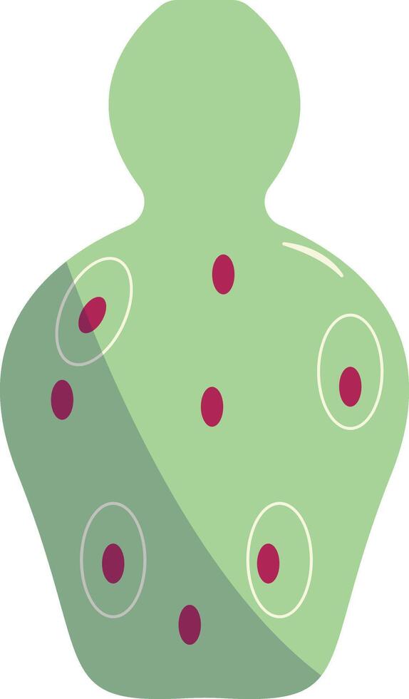 Cartoon Ceramic Vase Illustration. Vase Pottery for Decoration in Flat Style. vector