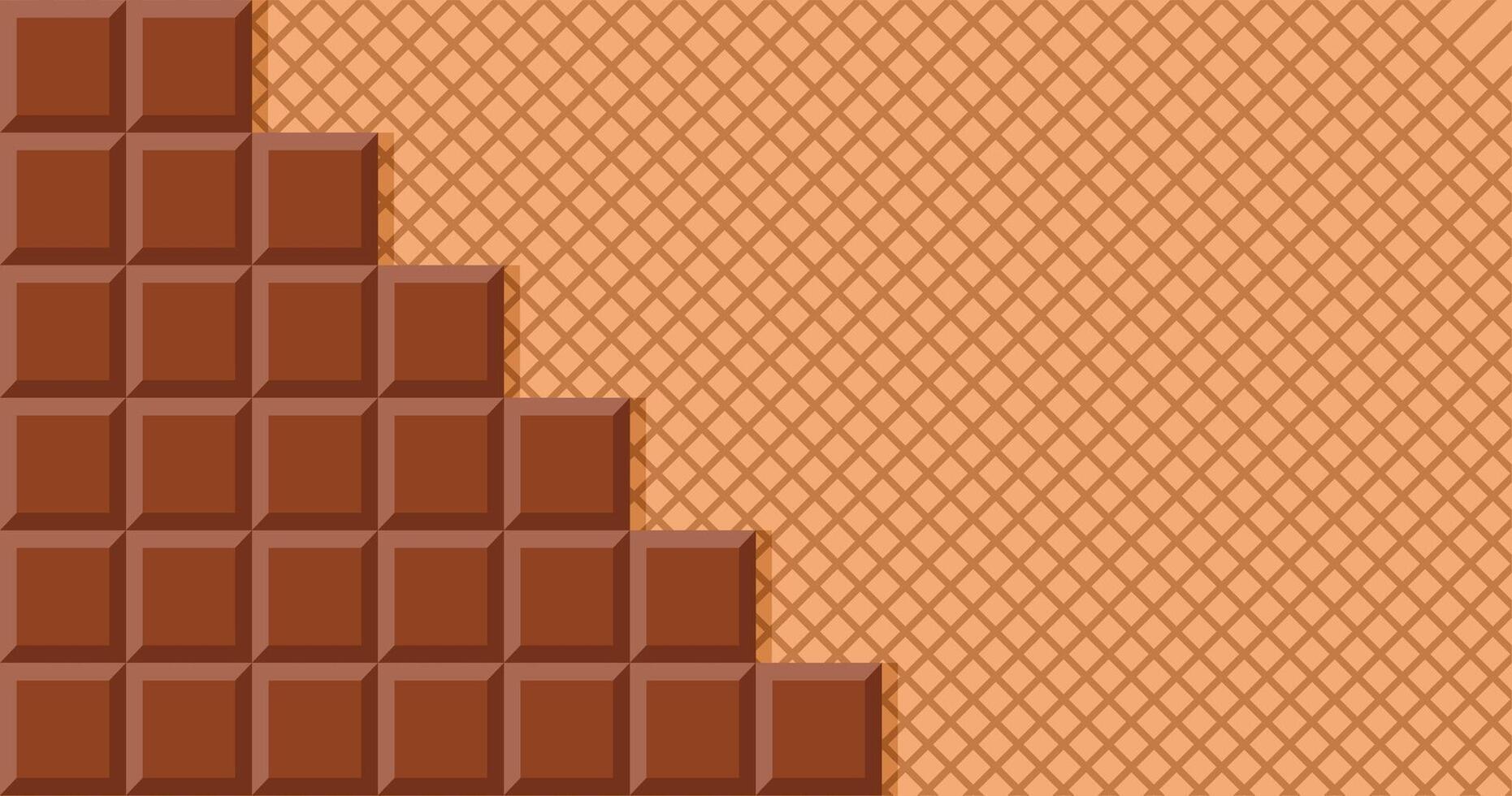 chocolate bar and wafer design, abstract pattern background theme. high quality eps file vector