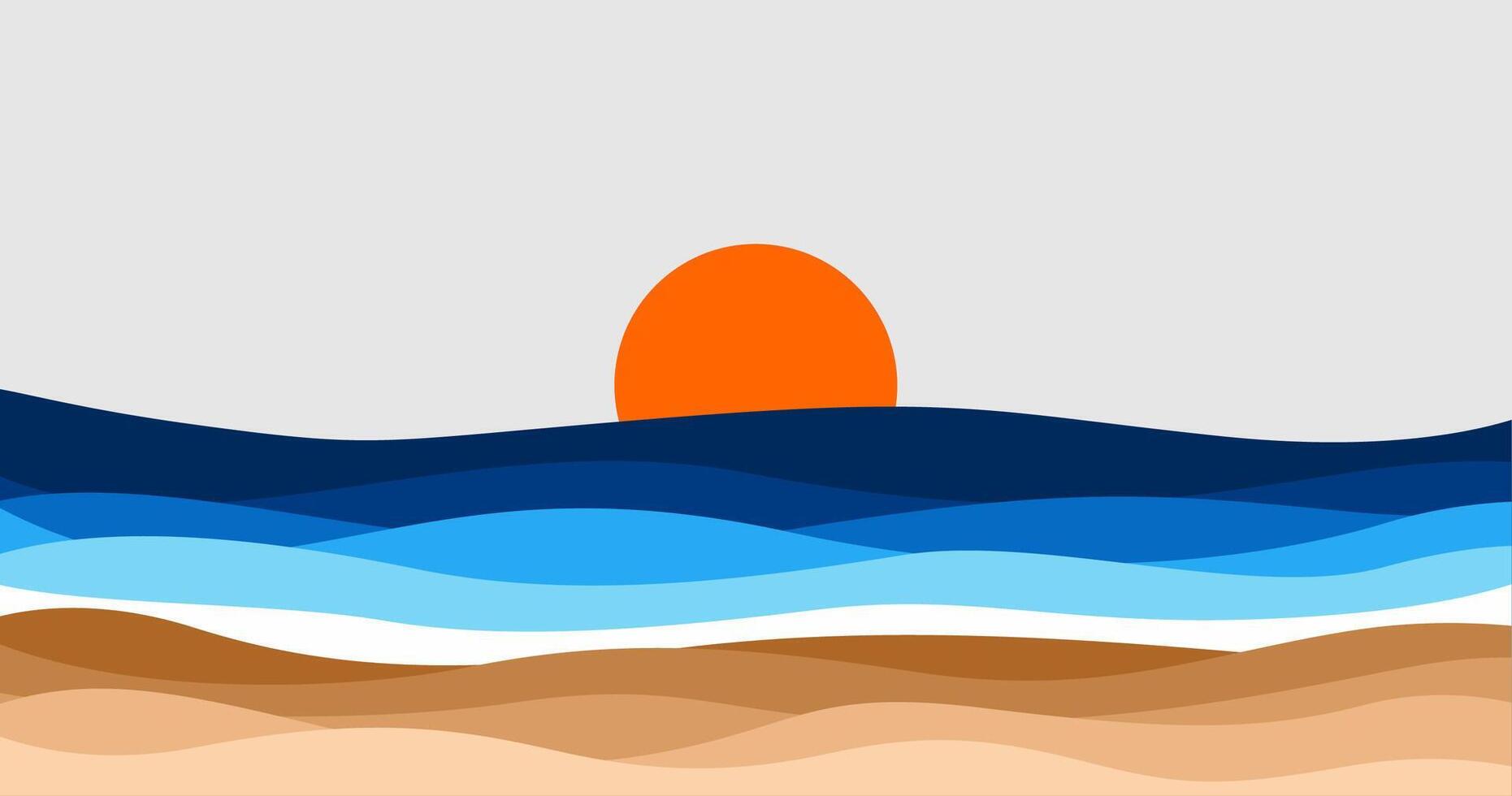 wave ocean sea abstract background vector