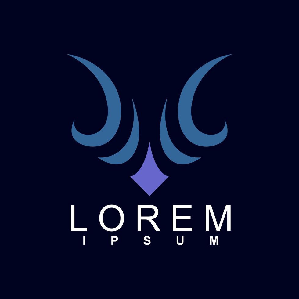 abstract logo design. unique and characterful, geometric abstract logo, modern and cute logo concept vector