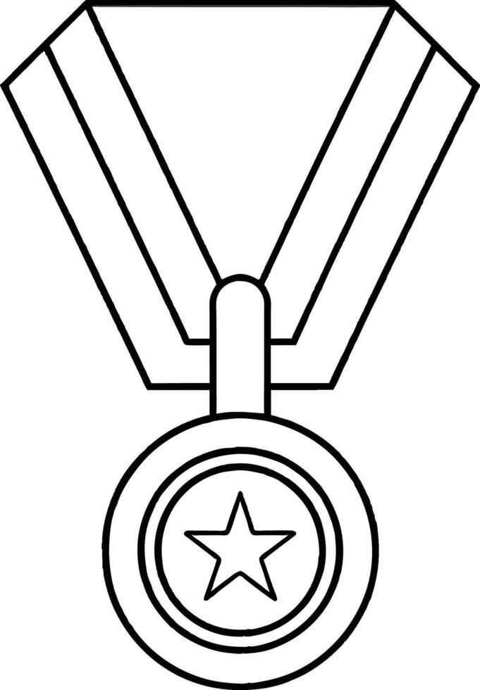 gold medal with ribbon illustration vector